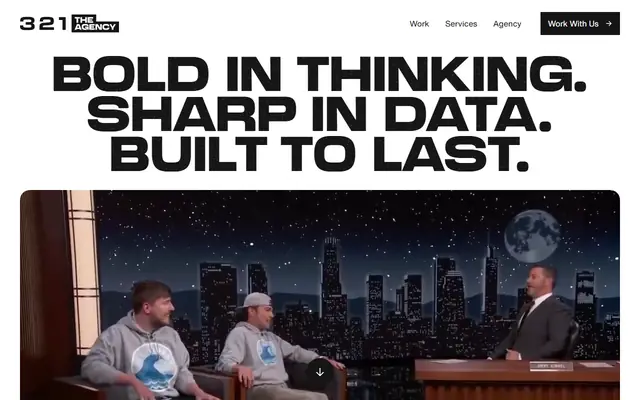 321 The Agency homepage