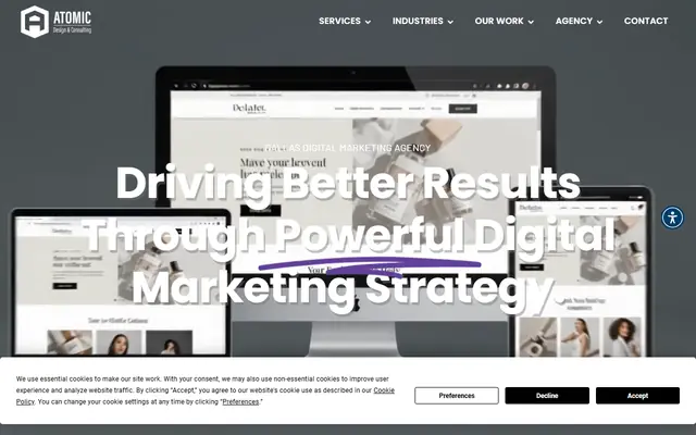 Atomic Design & Consulting homepage