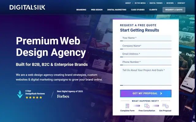 Digital Silk homepage