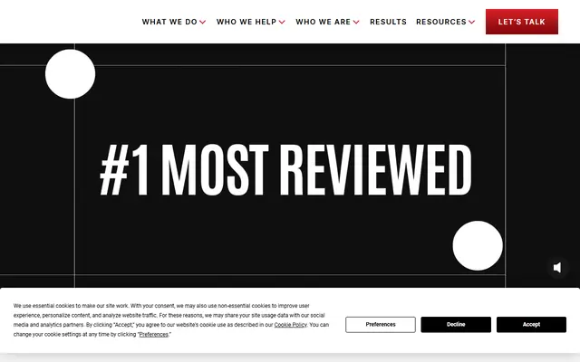 Disruptive Advertising homepage