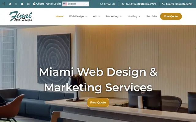 Final Web Design homepage