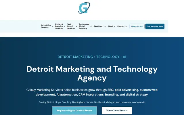 Galaxy Marketing Services homepage