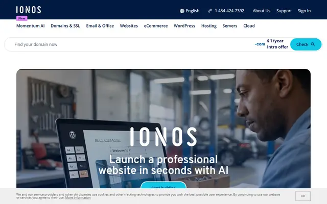 IONOS homepage