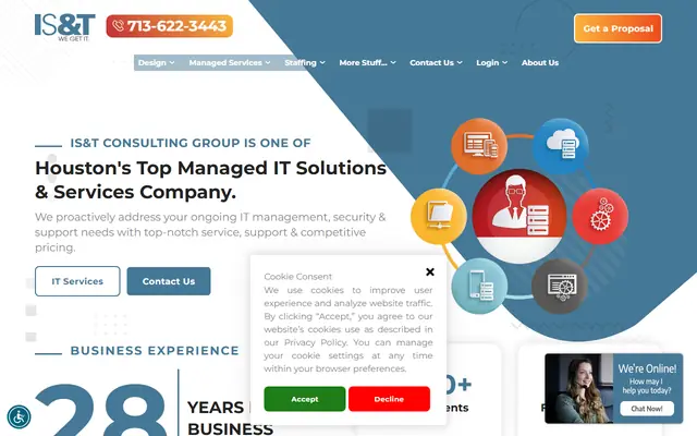 IS&T homepage, top of the page