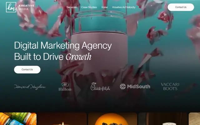 Kreative Media homepage