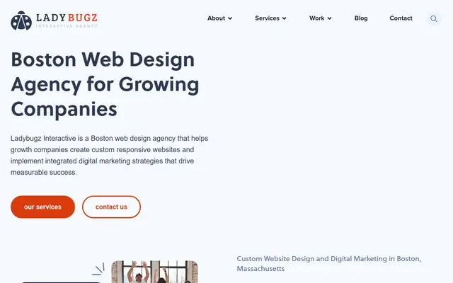 Ladybugz Interactive homepage