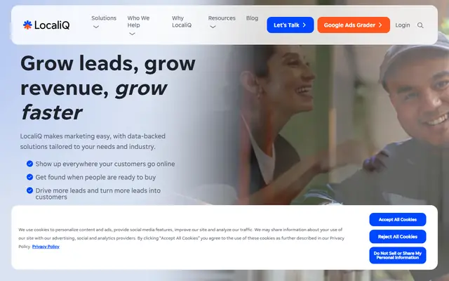 LocaliQ homepage