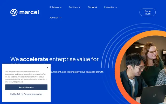 Marcel Digital homepage