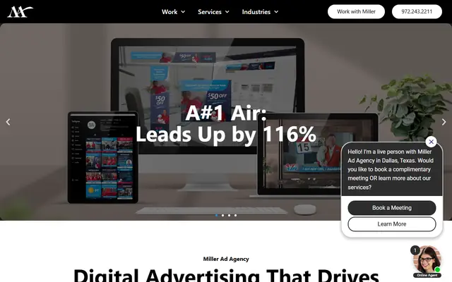 Miller Ad Agency homepage