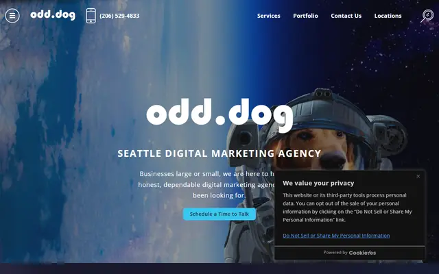 Odd Dog Media homepage