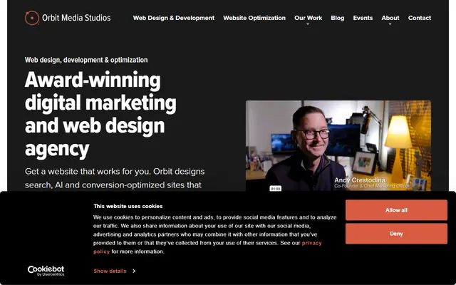 Orbit Media Studios homepage