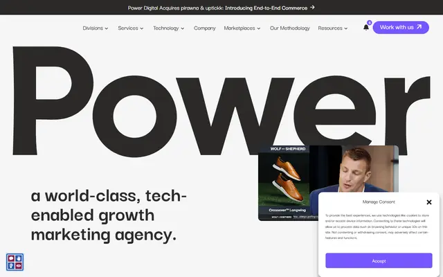 Power Digital homepage