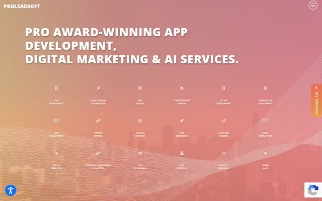 Proleadsoft homepage