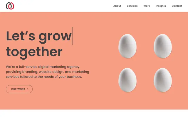 Red Egg Marketing homepage