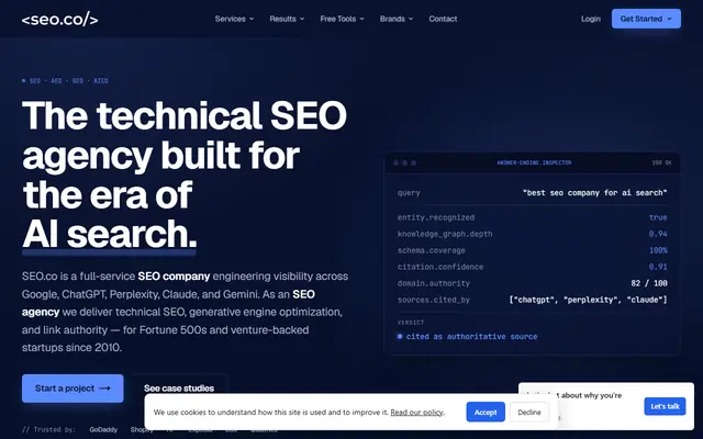 SEO.co homepage