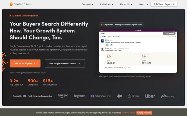 Single Grain homepage
