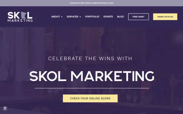 Skol Marketing homepage