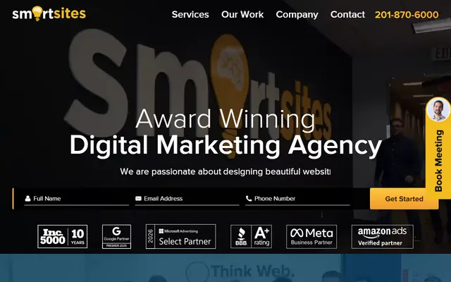 SmartSites homepage