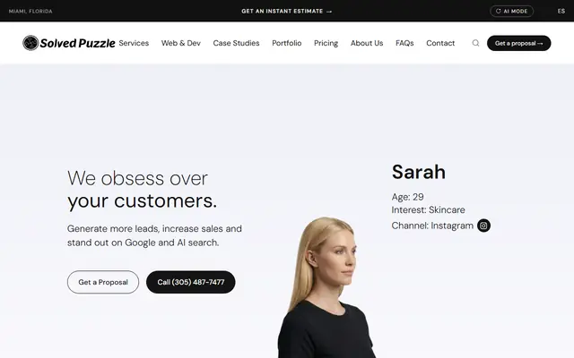 Solved Puzzle homepage