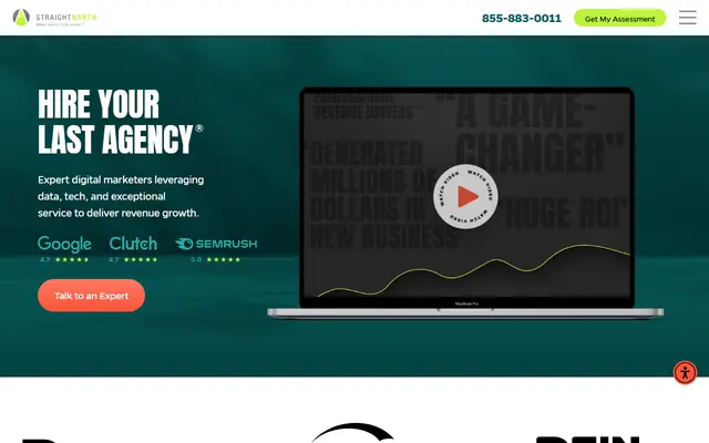 Straight North homepage