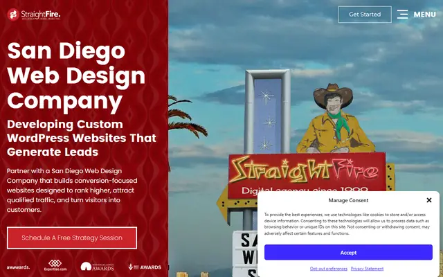 StraightFire homepage