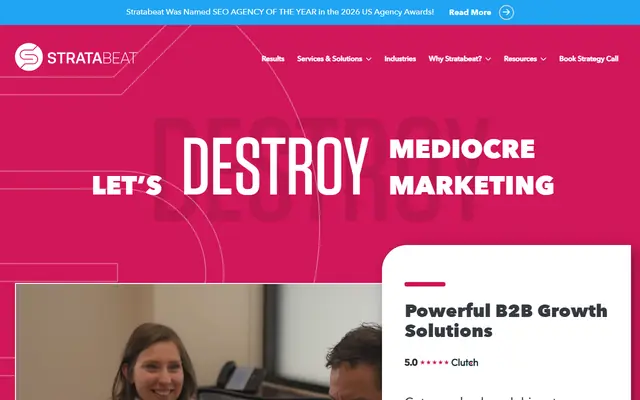 Stratabeat homepage