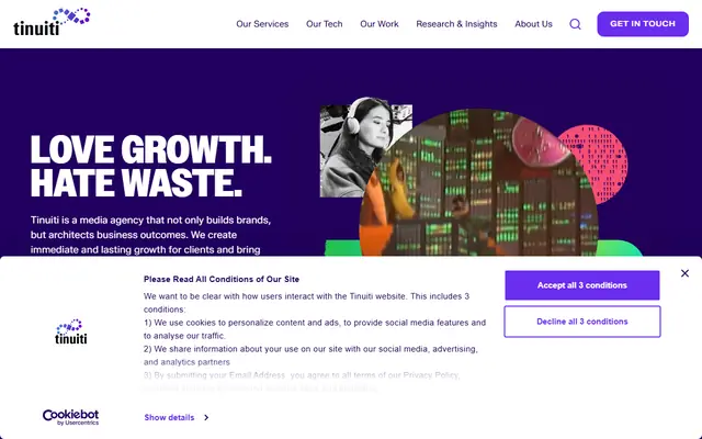 Tinuiti homepage