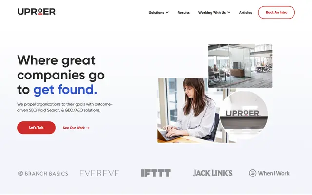 Uproer homepage