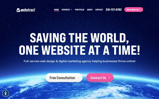 Webstract Marketing & Web Design homepage