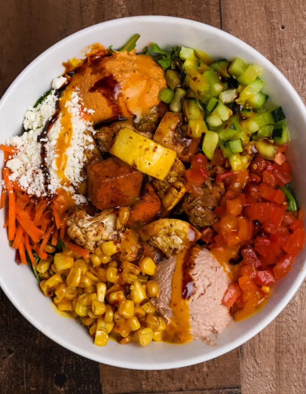 Roasted vegetable bowl